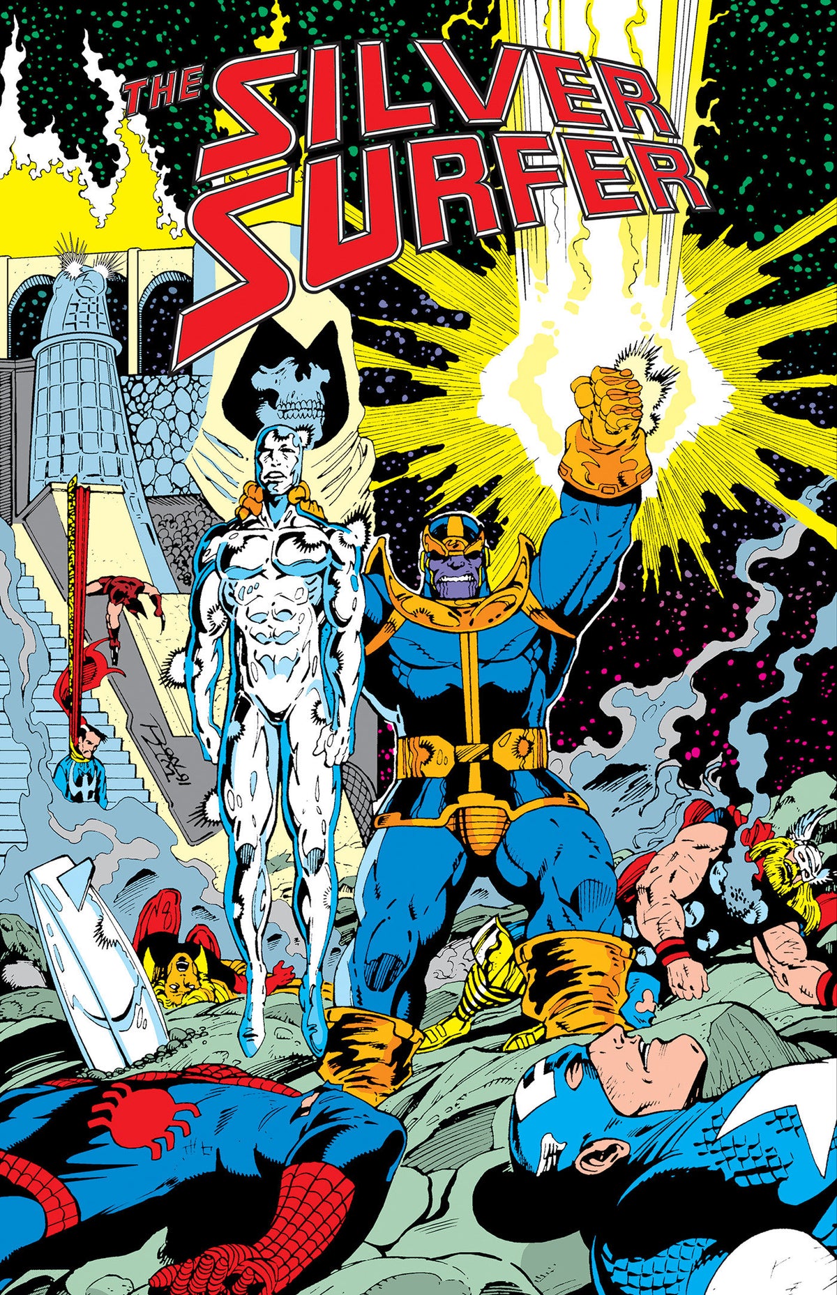 Silver Surfer: The Infinity Gauntlet Omnibus Ron Lim Infinity Gauntlet Cover