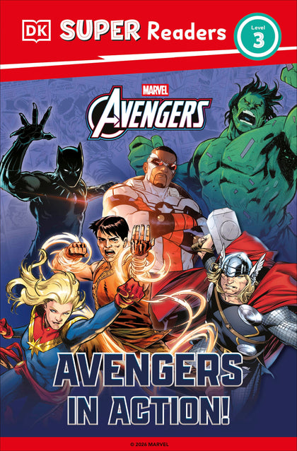 DK Super Readers Level 3 Marvel Avengers in Action (PRE-ORDER: 05/05/2026)