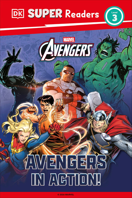 DK Super Readers Level 3 Marvel Avengers in Action (PRE-ORDER: 05/05/2026)