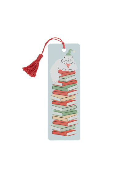 Holiday Cat Stack Bookmark (PRE-ORDER: 09/16/2025)