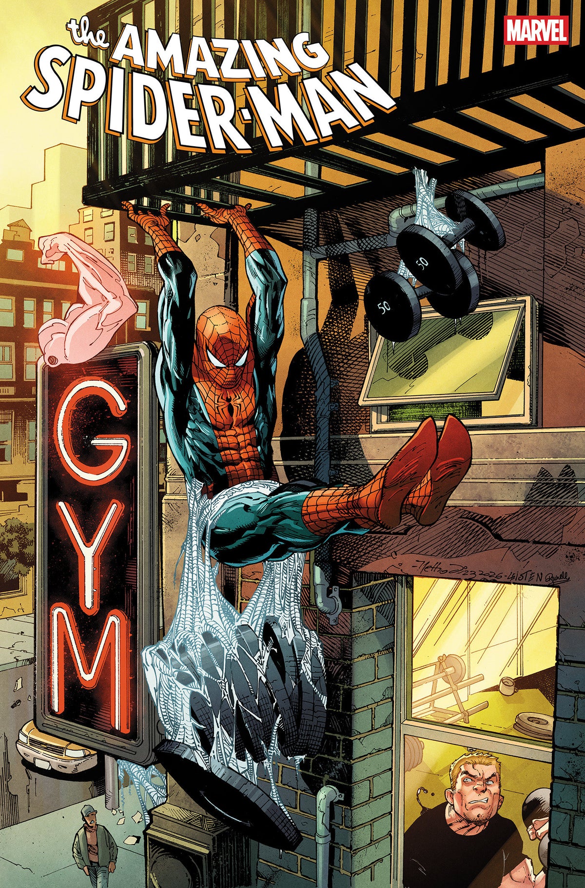 AMAZING SPIDER-MAN #1003 NETHO DIAZ WORKOUT VARIANT