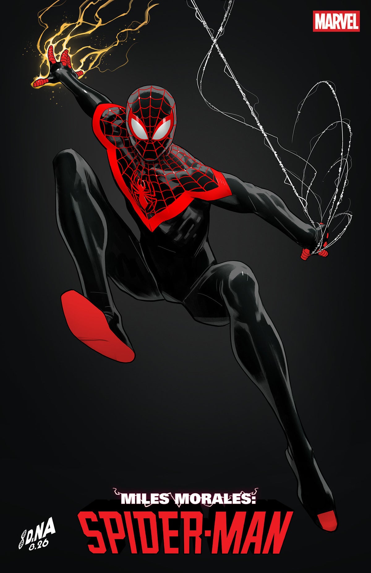 MILES MORALES: SPIDER-MAN #5 DAVID NAKAYAMA COLOR BLOCK BLACK VARIANT