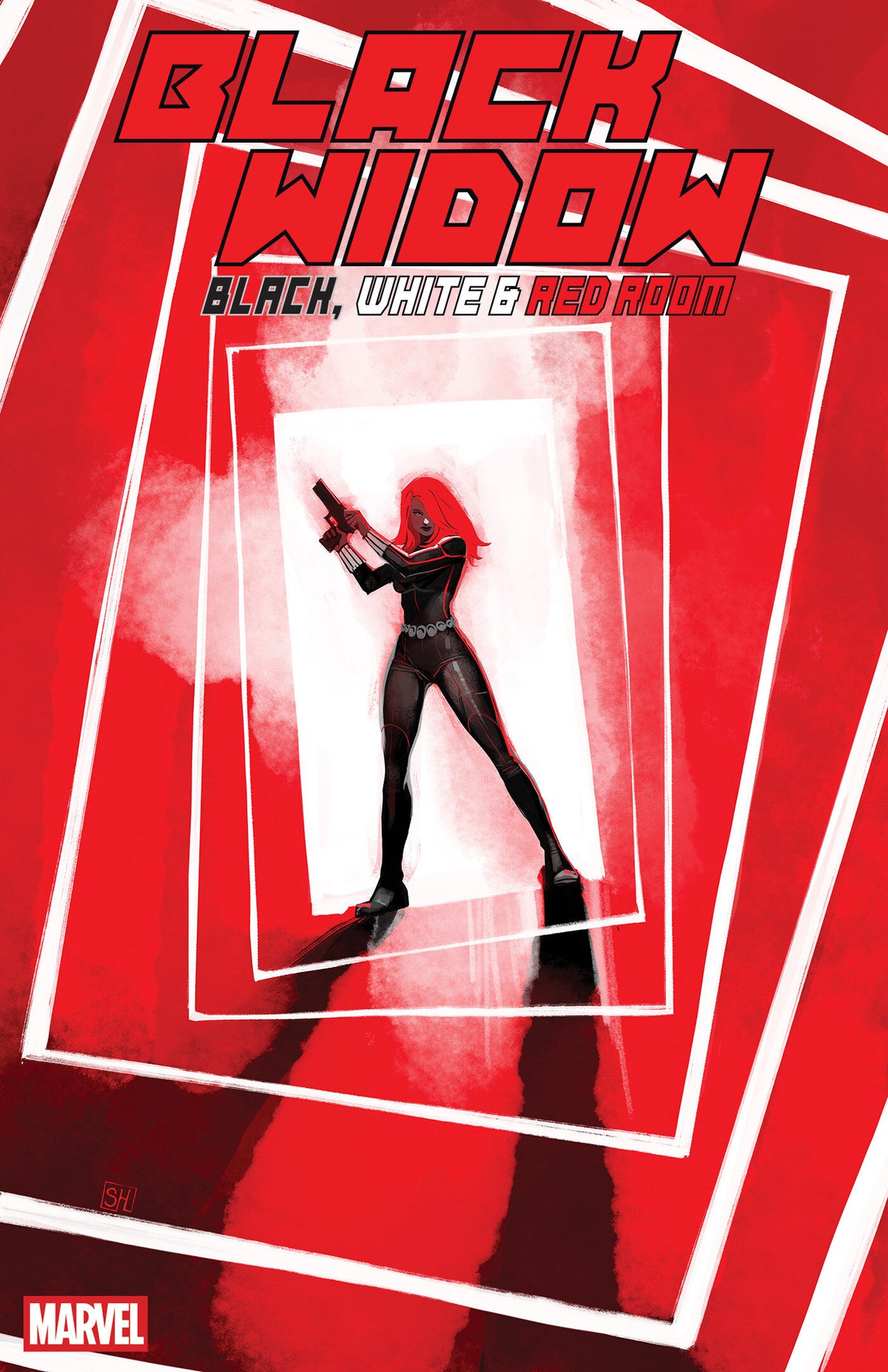 BLACK WIDOW: BLACK, WHITE & RED ROOM #1 COVER B STEPHANIE HANS RED ROOM VARIANT