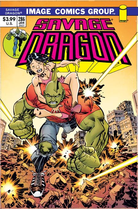 SAVAGE DRAGON #286 CVR B ERIK LARSEN 70S THROWBACK VAR (MR)