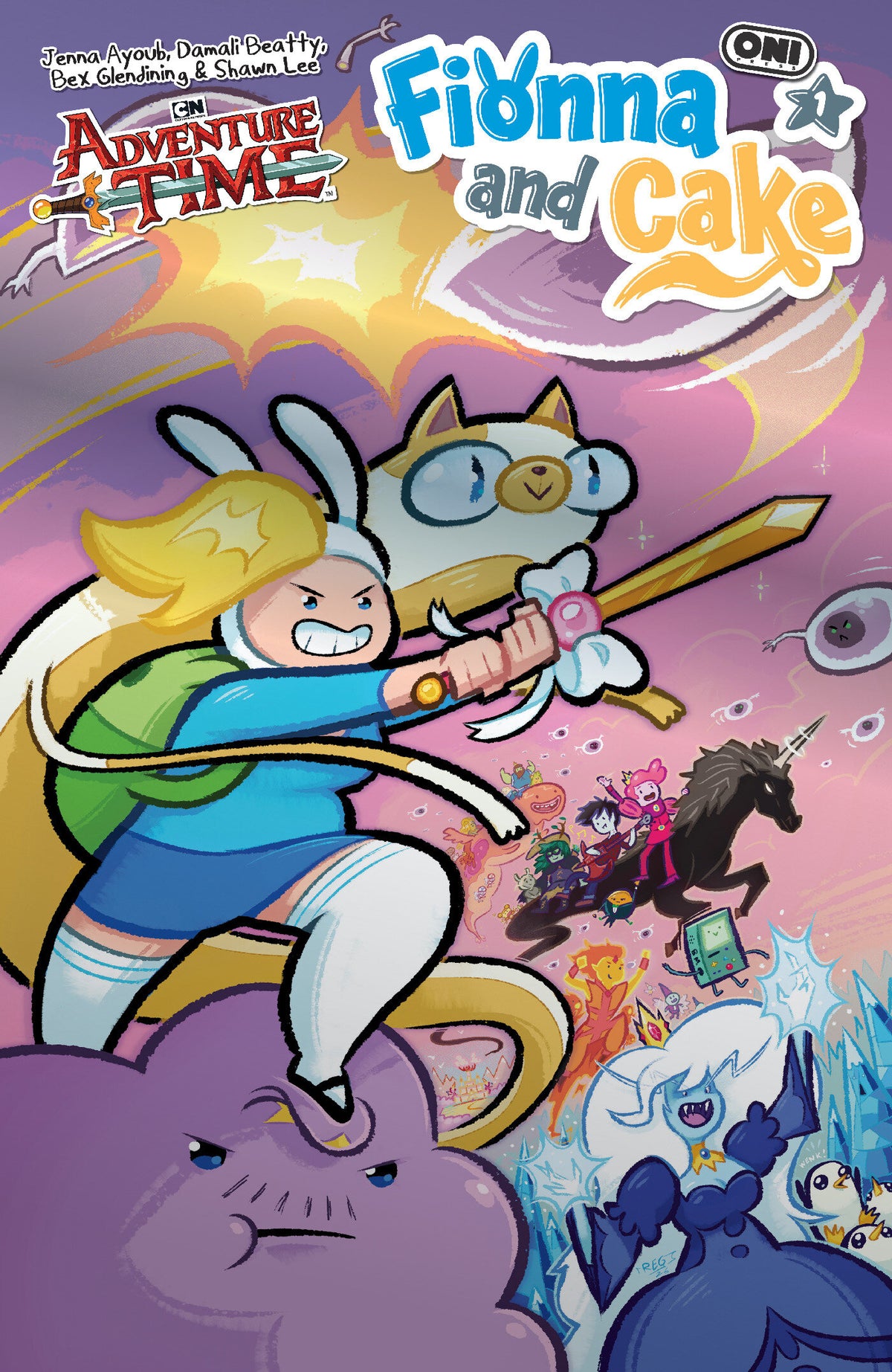 Adventure Time Fionna & Cake #1 Cover E Reggie Graham Foil Var